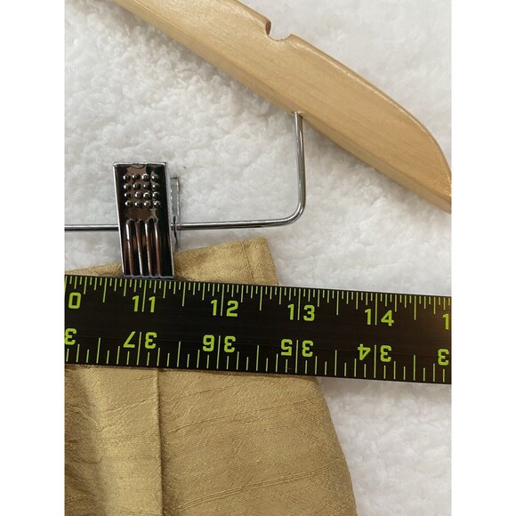 Unbranded Womens Gold Lined Boho Chic Crinkle Silk-Like High Waist Pants Small‎ - Picture 3 of 9